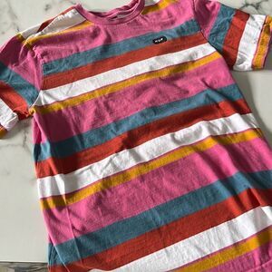Huf Striped Crew T Tagged M